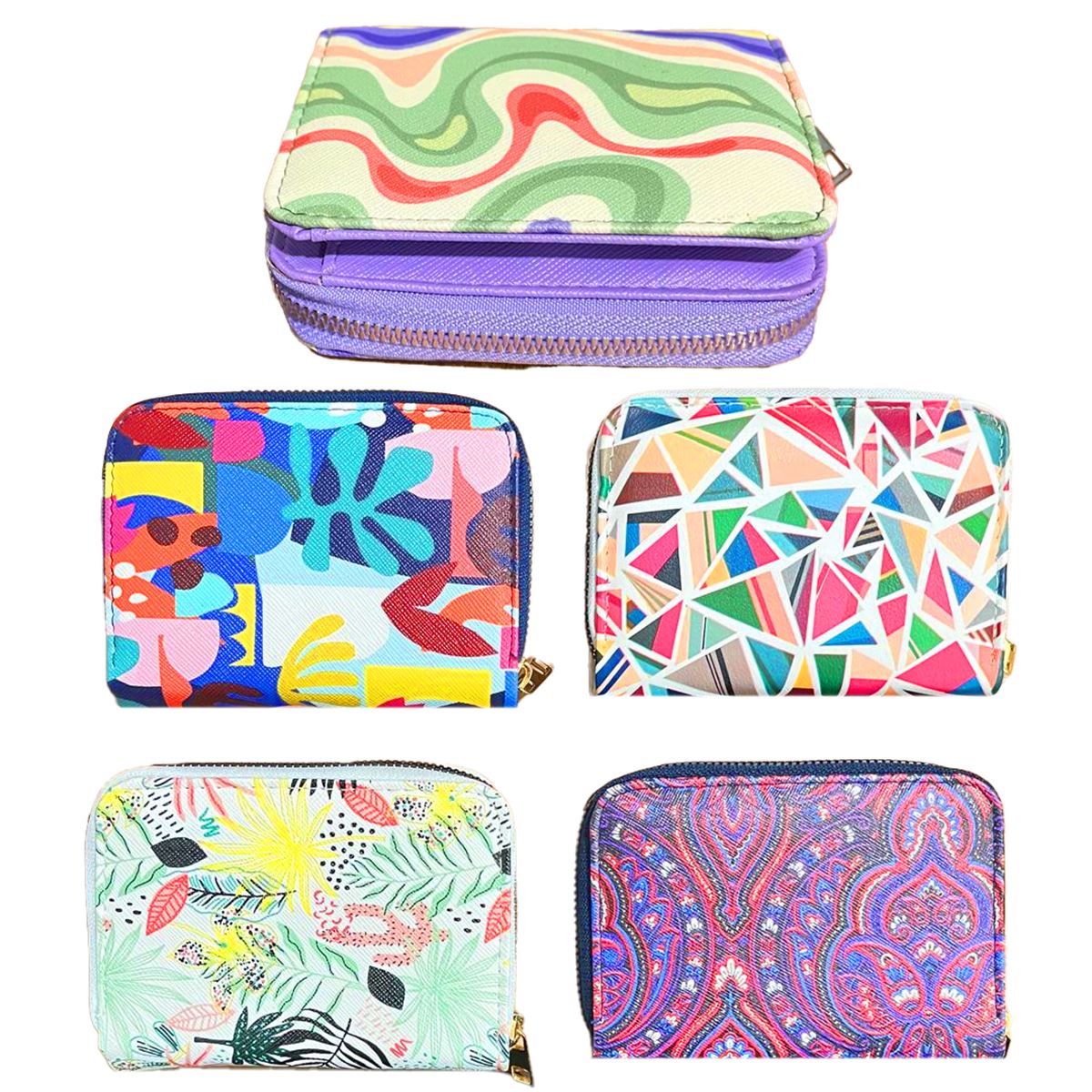 WİPPY CÜZDAN 5067 PATLI FERMUARLI DESENLİ 9X12 DERİ 1