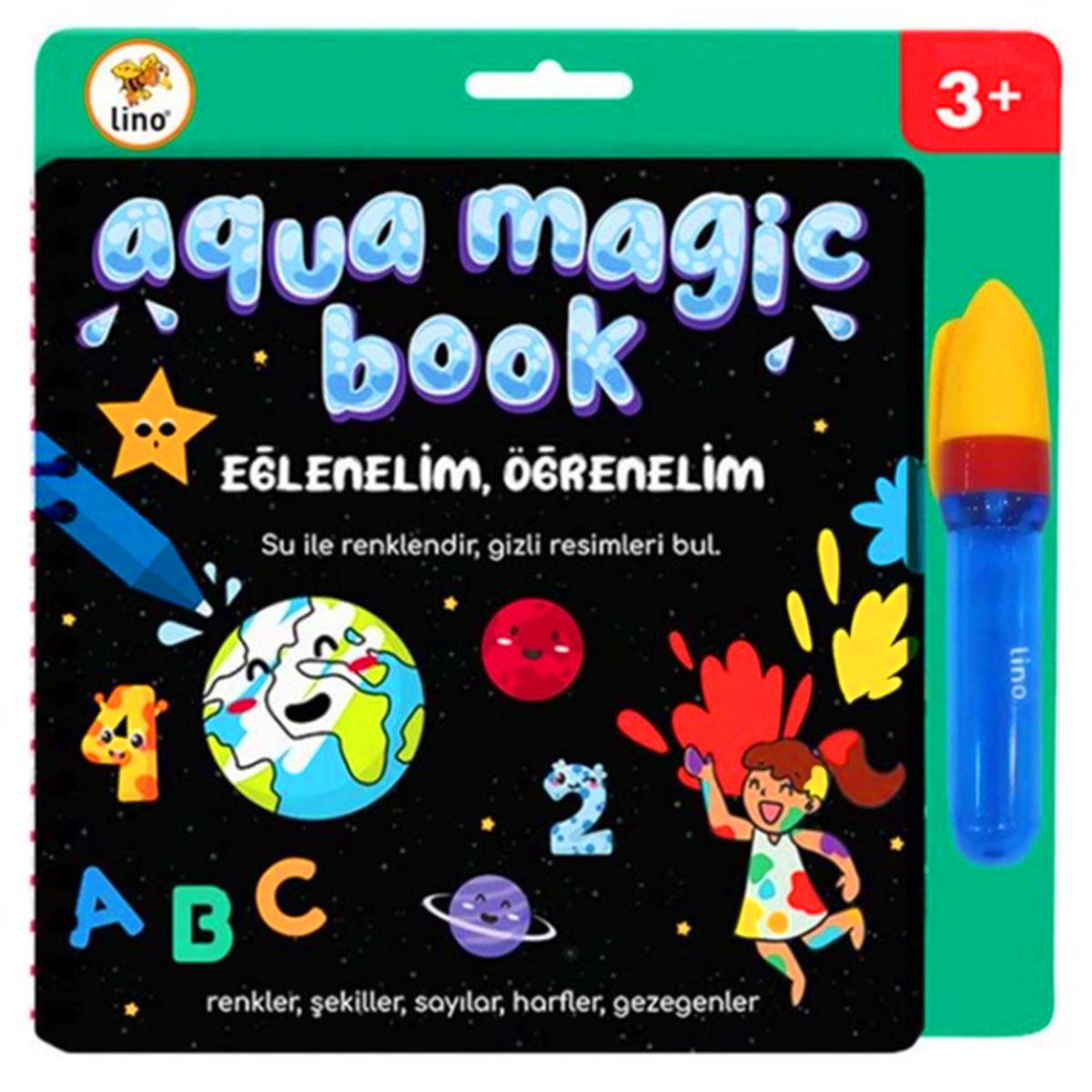 LİNO AQUA MAGİC BOOK SİHİRLİ BOYAMA KİTABI TFL-1004 EĞLENELİM ÖĞRENELİM 3+ 1