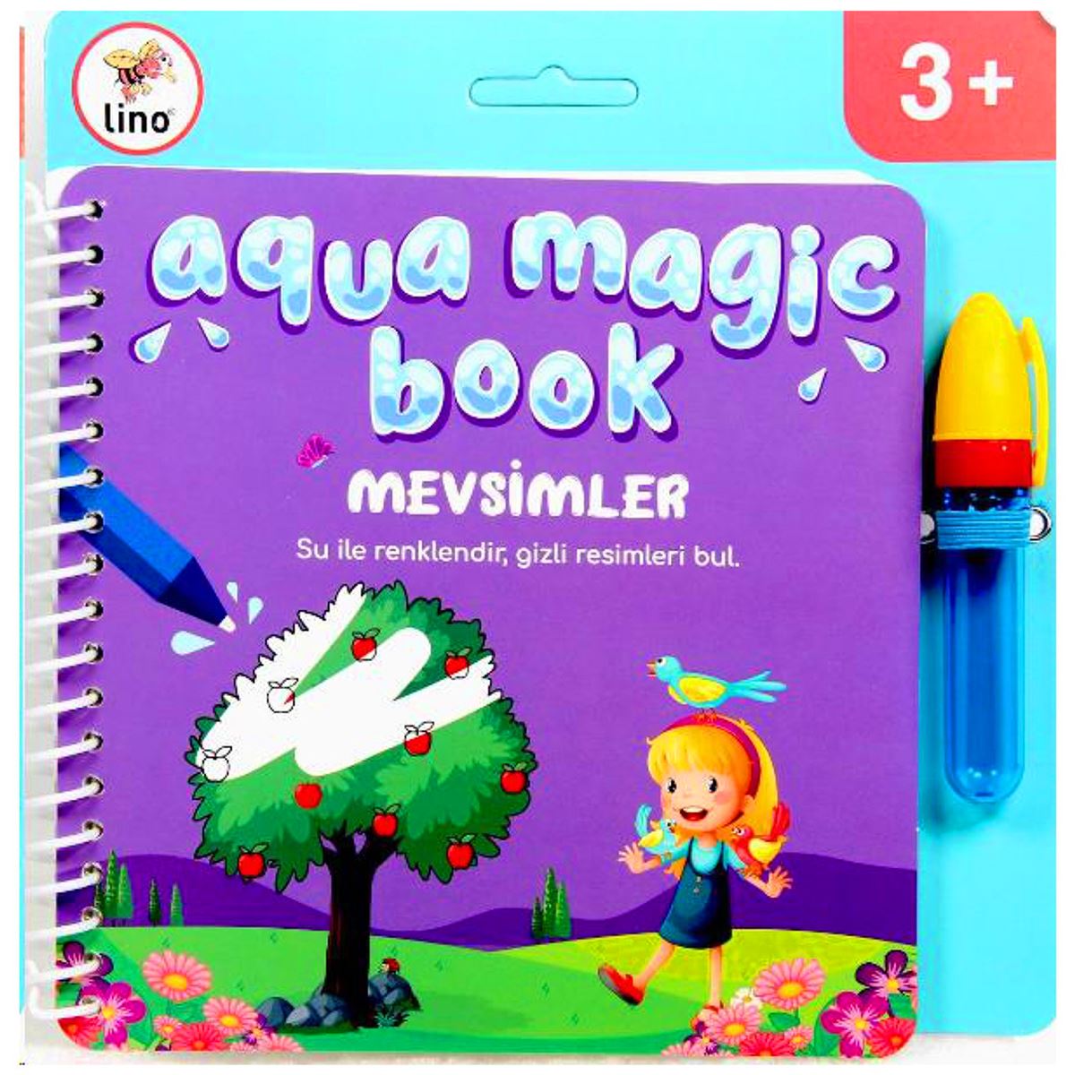 LİNO AQUA MAGİC BOOK SİHİRLİ BOYAMA KİTABI TFL-1005 MEVSİMLER 3+ 1