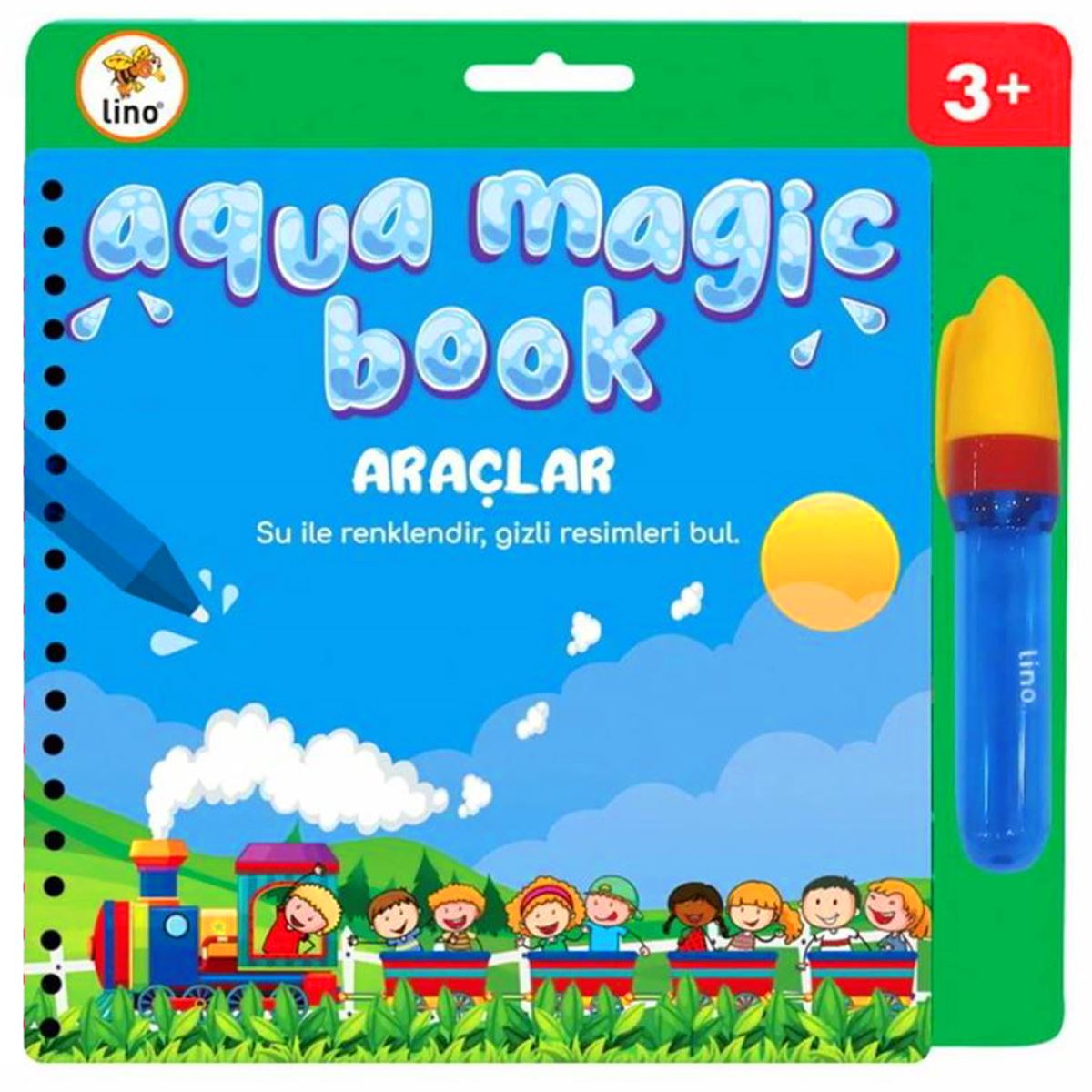 LİNO AQUA MAGİC BOOK SİHİRLİ BOYAMA KİTABI TFL-1006 ARAÇLAR 3+ 1