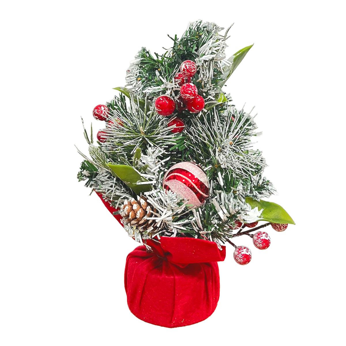 YILBAŞI ÇAM AĞACI 7100 KAR FİGÜRLÜ 30 CM 1