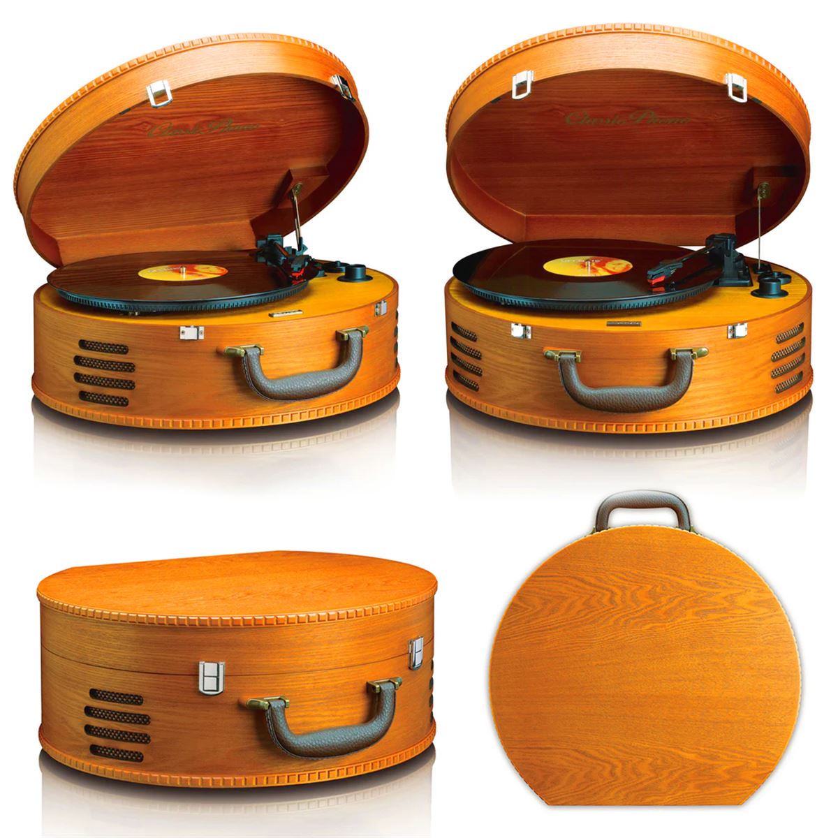 LENCO CLASSİC PHONO PİKAP TT-34 AHŞAP KASA USB BAĞLANTILI DAHİLİ HOPARLÖRLÜ 1