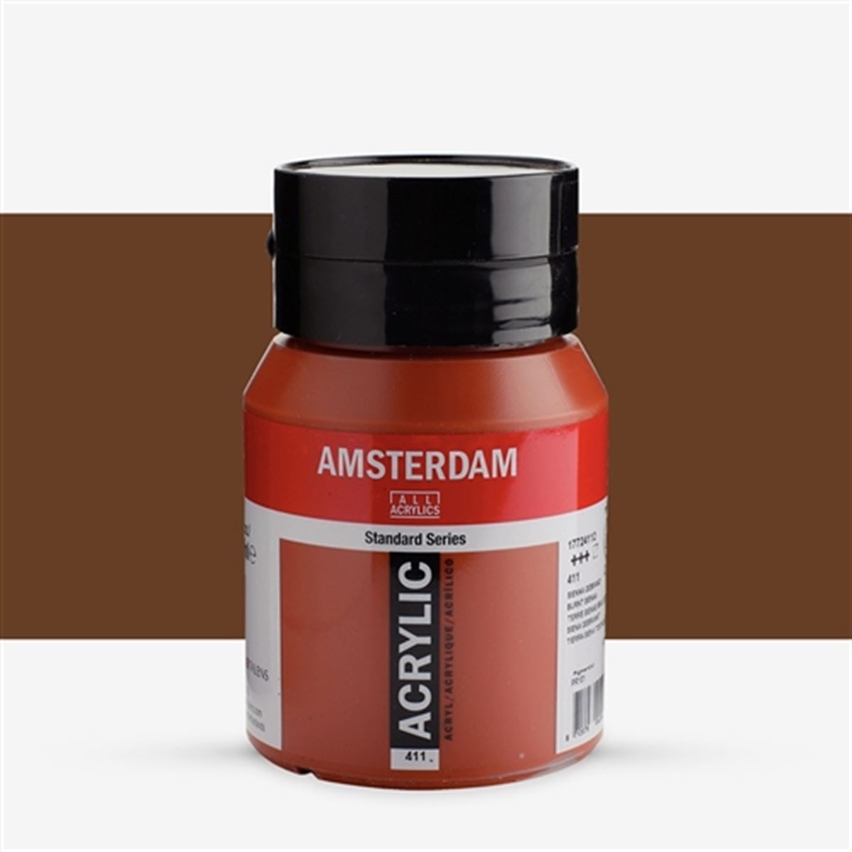 AMSTERDAM AKRİLİK BOYA 500 ML KAHVERENGİ BURNT SİENNA 411 1