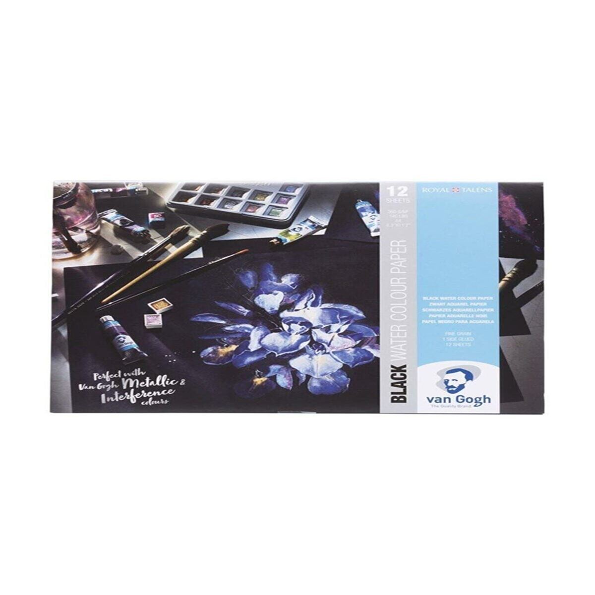 VAN GOGH SULUBOYA BLOK A4 360 GR SİYAH 12 YAPRAK 94170002 1