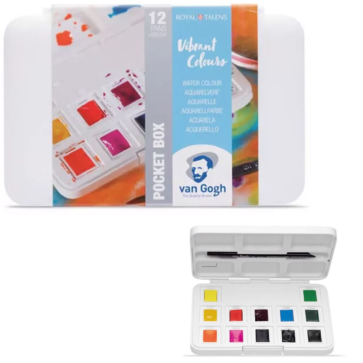 VAN GOGH SULUBOYA POCKET BOX VİBRANT COLOURS 12 RENK 20808643 1