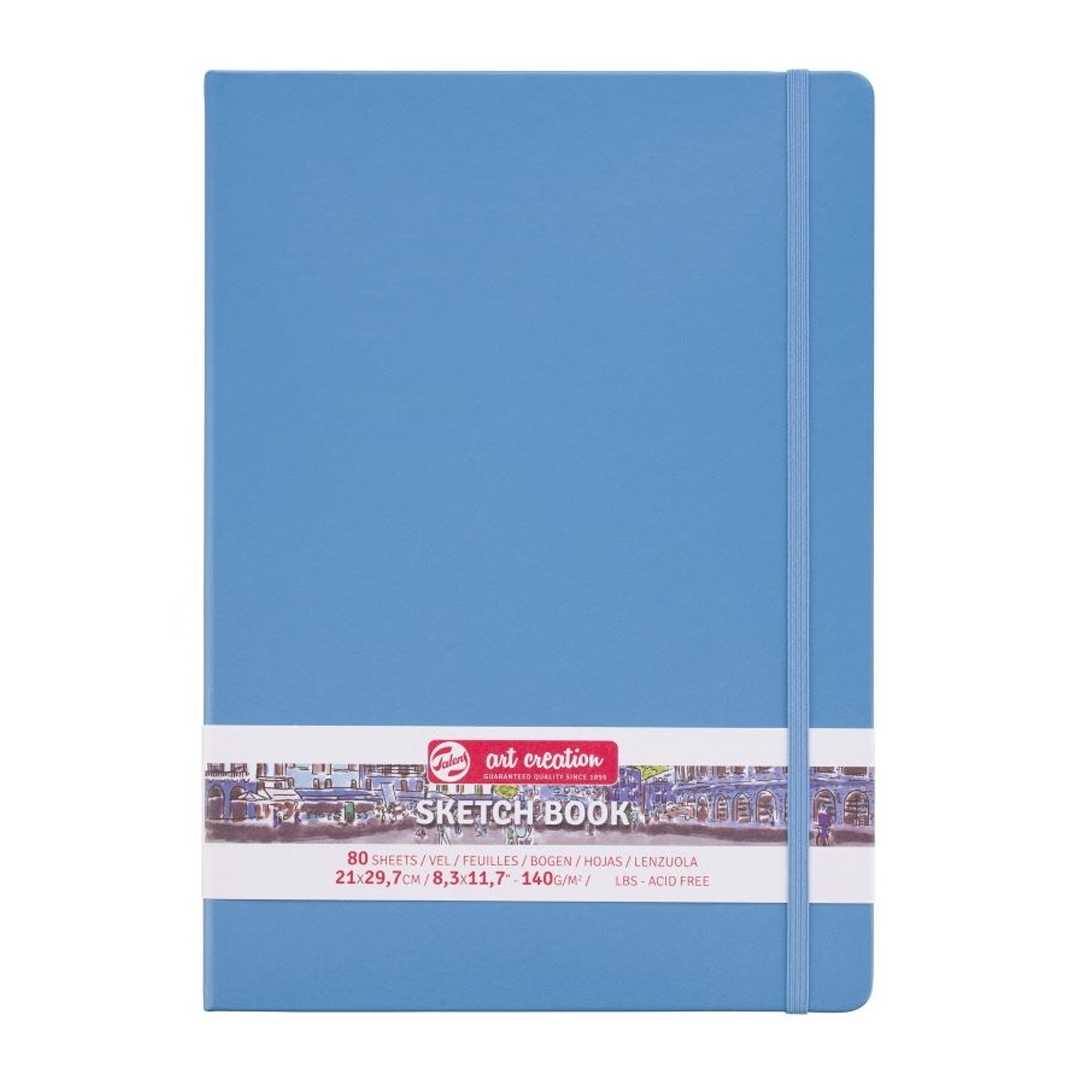 ART CREATİON ESKİZ DEFTERİ 21x29 DİKİŞLİ SERT KAPAK LAKE BLUE 140 GR LASTİKLİ 9314213M 1