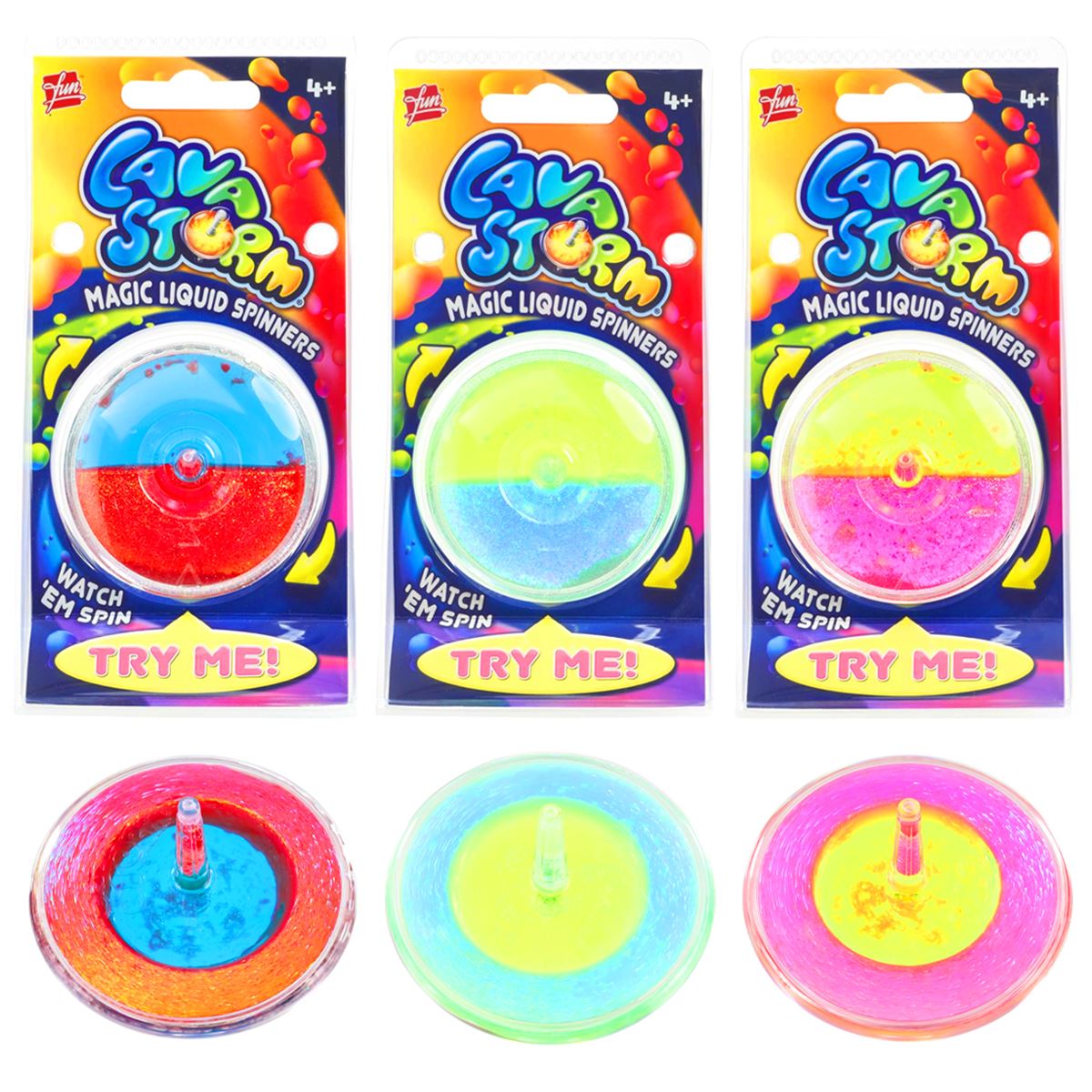 LAVA STORM YW1764 MAGİC LİQUİD SPİNNERS 4+ 1