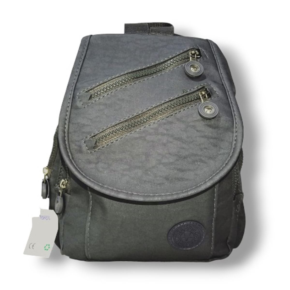 STAR POLO SIRT ÇANTASI 7035 SUNİ DERİ GRİ 23X28X10 BEŞ BÖLMELİ 1