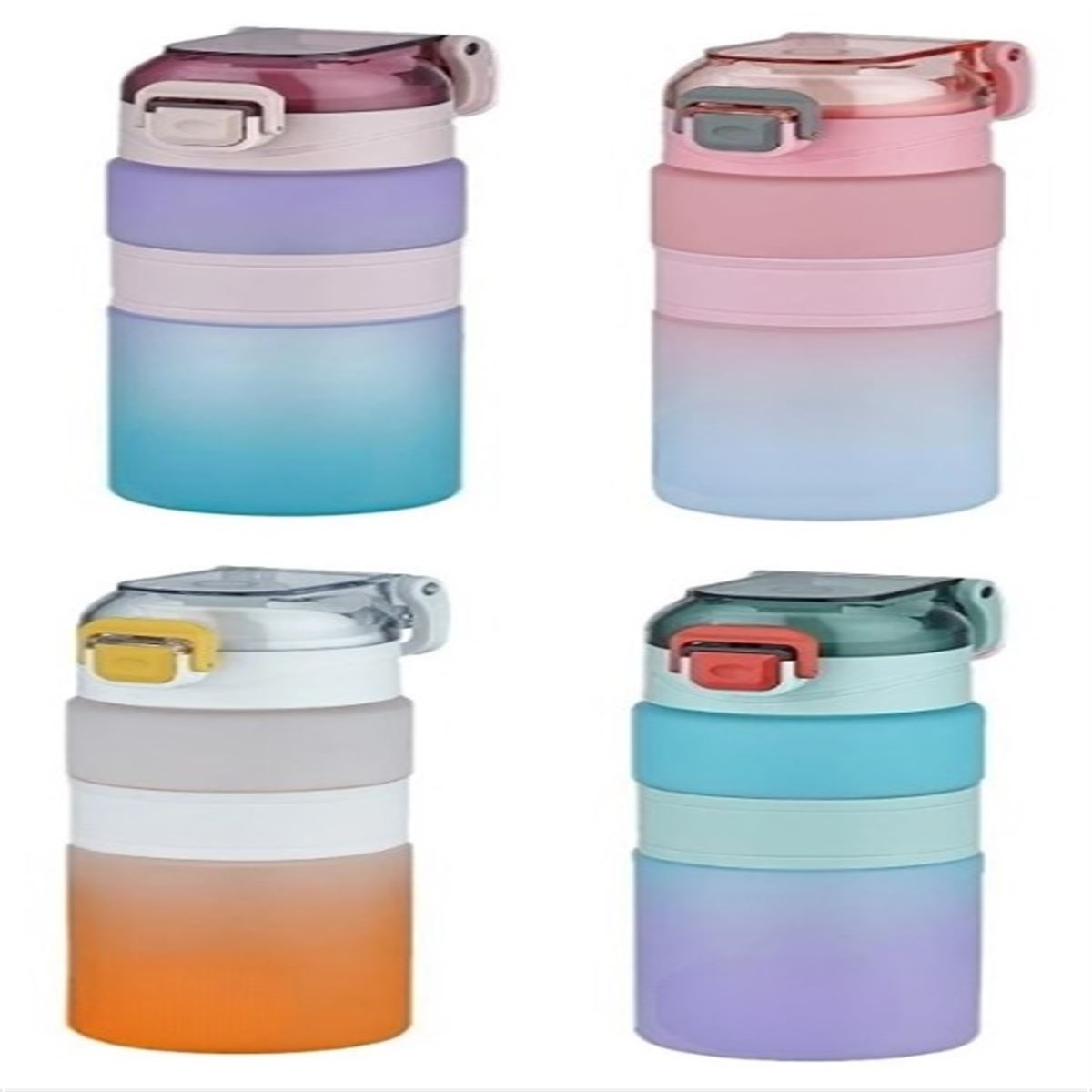 QUOKKA LİFE MATARA 6991 PLASTİK RİNG COLORS 600 ML 1