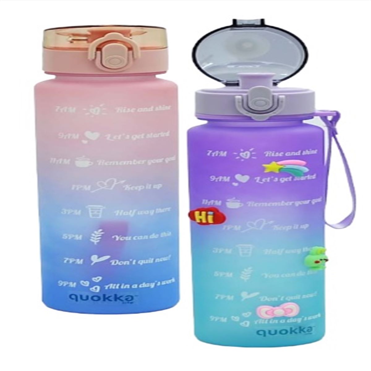 QUOKKA LİFE MATARA 6997 PLASTİK RAİNBOW 800 ML 1