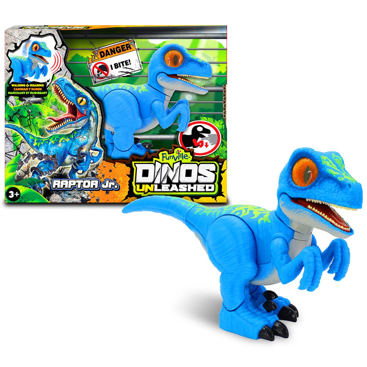 SUNMAN DİNOZOR 31125 RAPTOR JUNİOR DİNOS UNLEASHED SESLİ PİLLİ 3+ 1