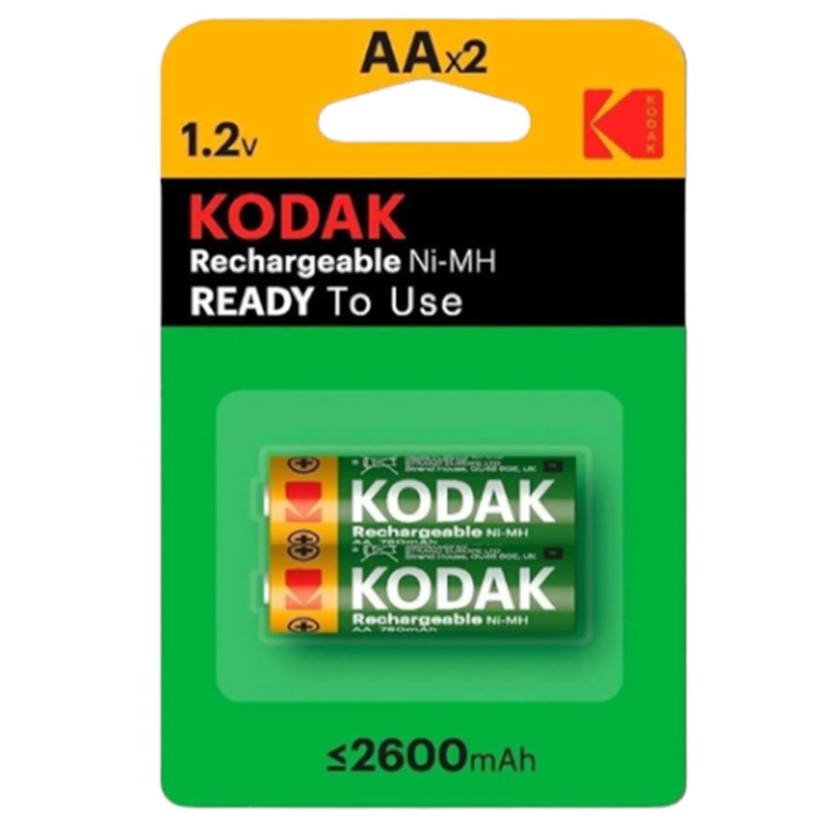 KODAK PİL ŞARJLI KALEM AA 2 Lİ 2600 MAH 30955080 1