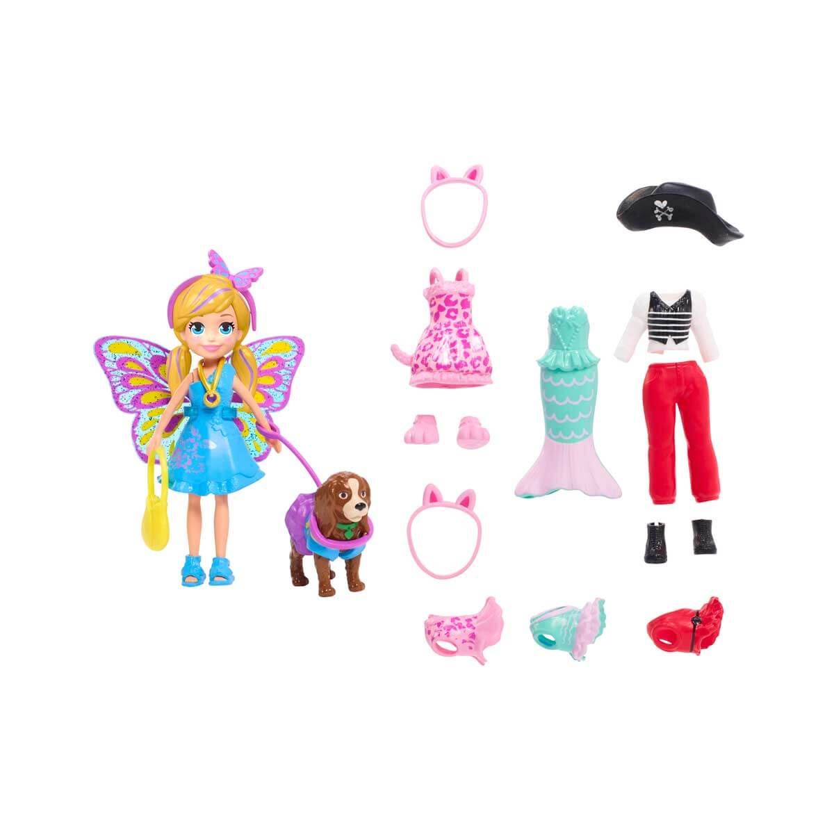 POLLY POCKET GDM15 HAYVAN DOSTU KOSTÜM GİYİYOR OYUN SETİ 1