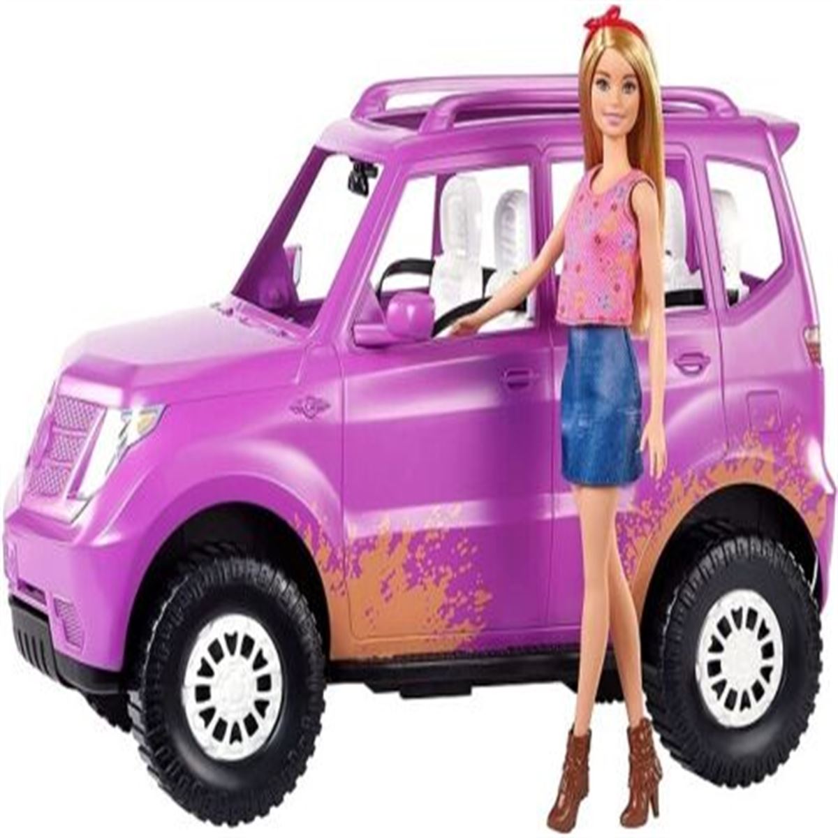 BARBİE GHT18 SWEET ORCHARD FARM MOR SUV ARABA 1