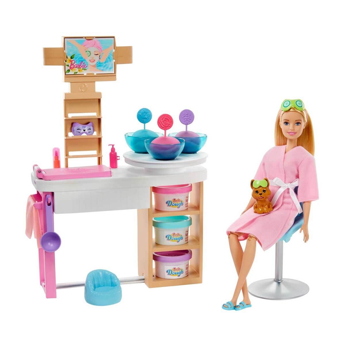 BARBİE GJR84 YÜZ BAKIMI YAPIYOR OYUN SETİ 4+ 1