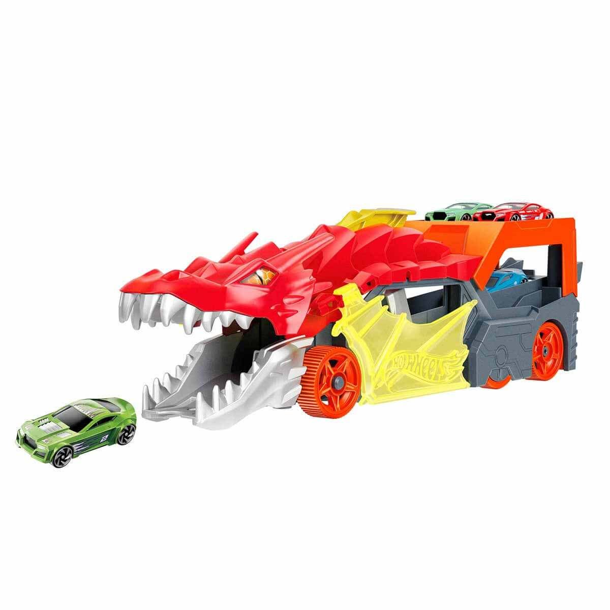 HOT WHEELS GTK42 EJDERHA FIRLATICI VE TAŞIYICI 3+ 1