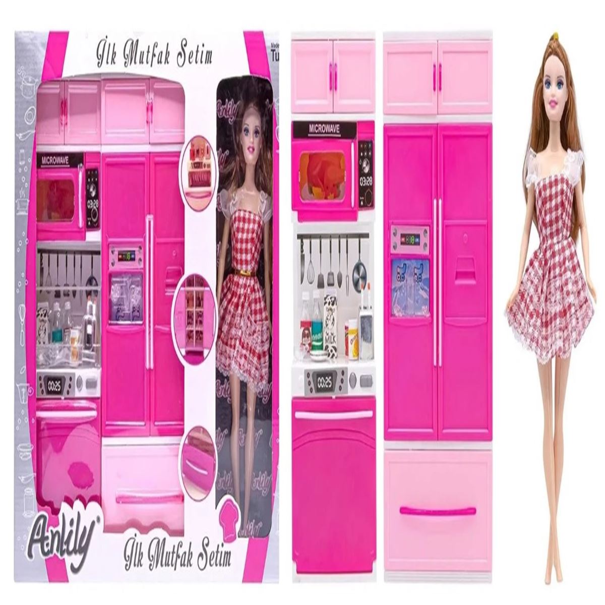 OYDAŞ ANLİLY İLK MUTFAK SETİM 02318 İKİLİ DOLAP BULAŞIK MAKİNESİ BEBEKLİ 1