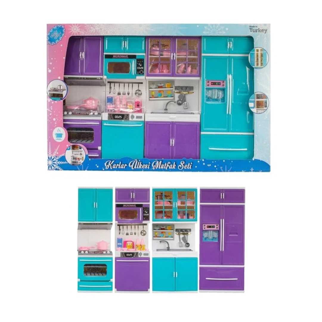 OYDAŞ KARLAR ÜLKESİ MUTFAK SETİ 02352 DÖRTLÜ DOLAP SETİ 3+ 1