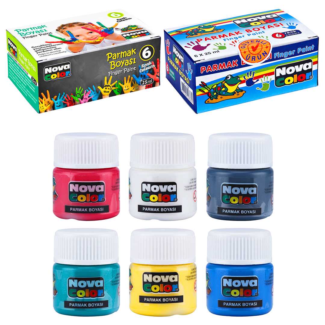 NOVA COLOR PARMAK BOYASI 25 ML 6 RENK NC-138 1