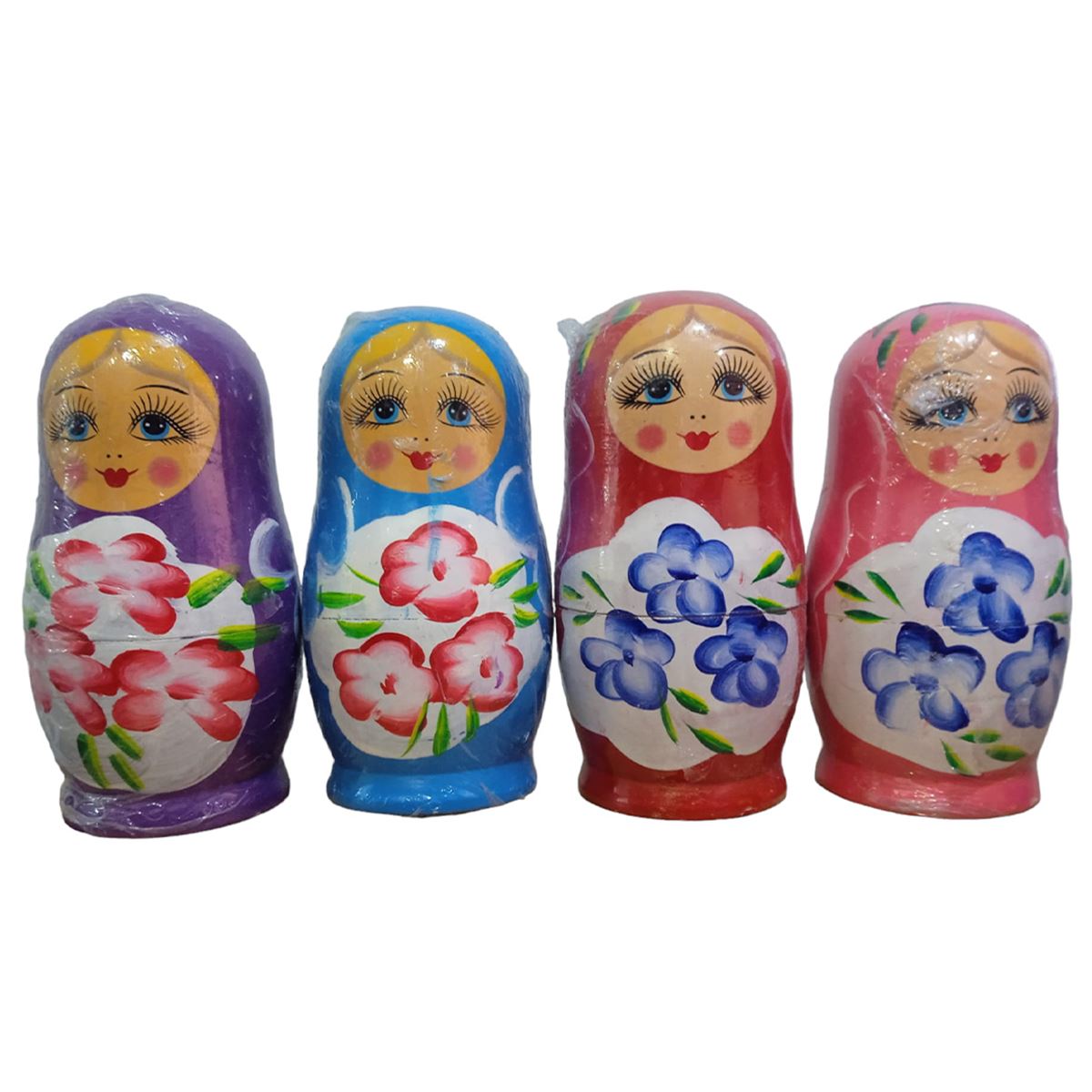 YLZ MATRUŞKA 1424-3 AHŞAP BEBEK BÜYÜK 7 Lİ 1