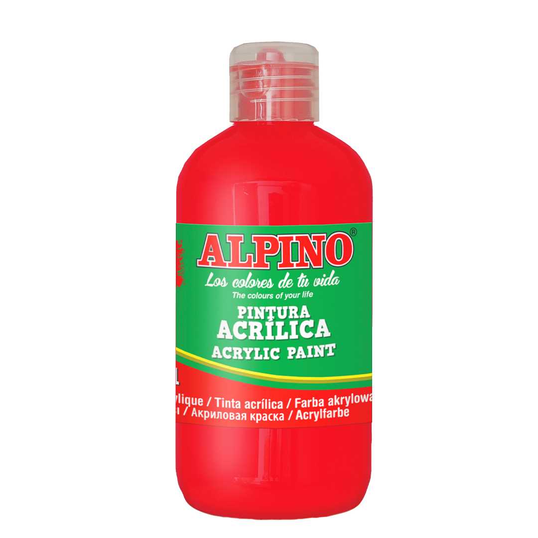 ALPİNO AKRİLİK BOYA 250 ML KIRMIZI DV-024 1