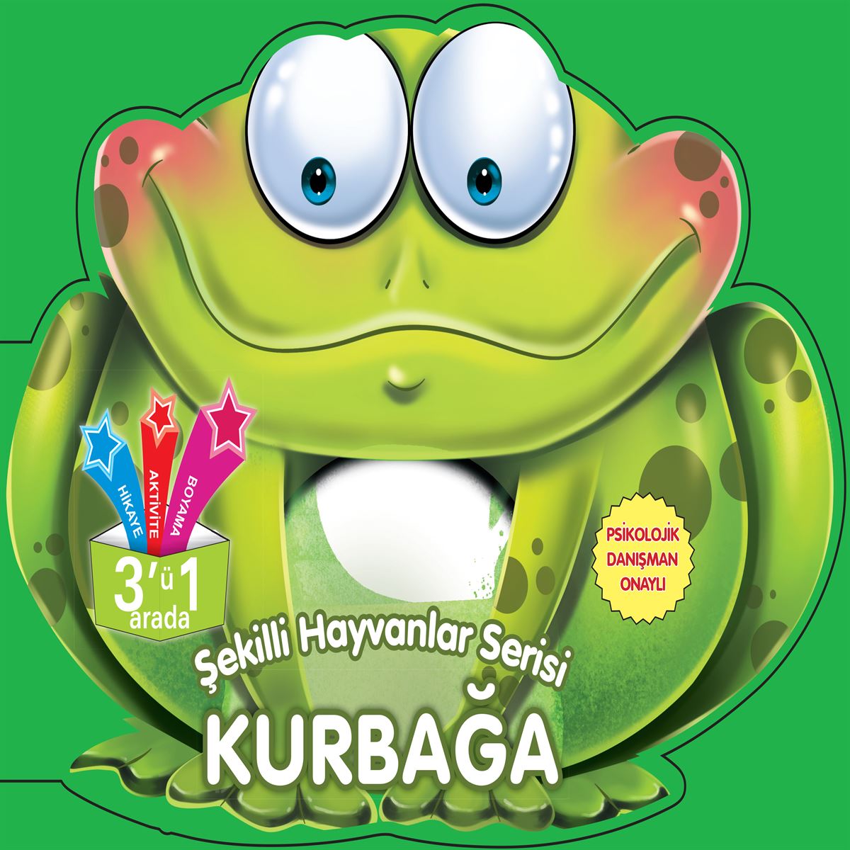 PARILTI BOYAMA KİTABI KURBAĞA 1