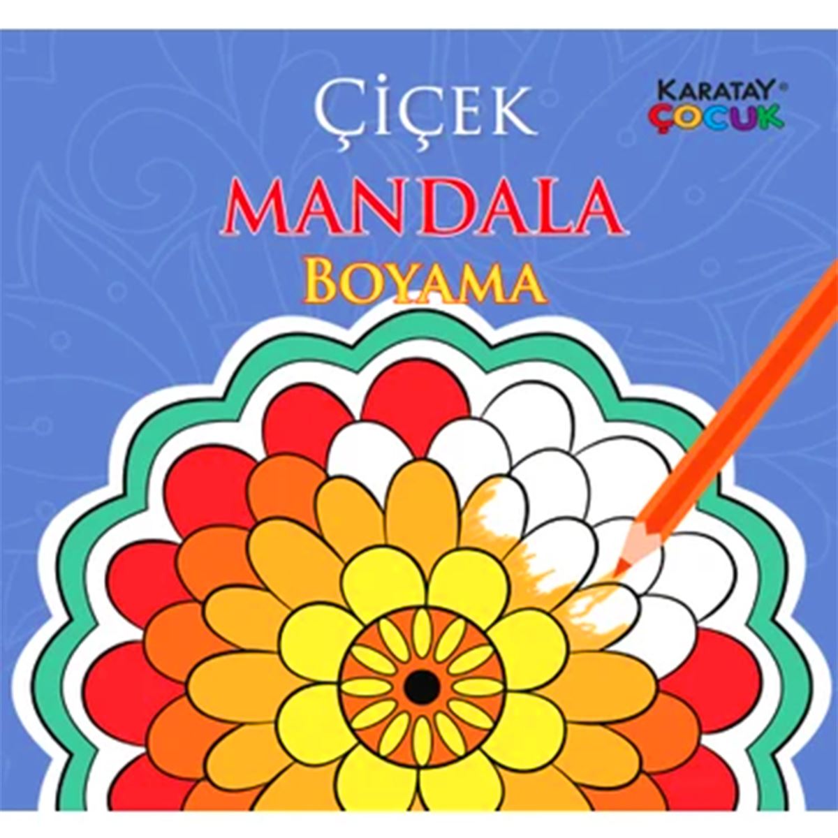 KARATAY MANDALA BOYAMA KİTABI ÇİÇEK 1