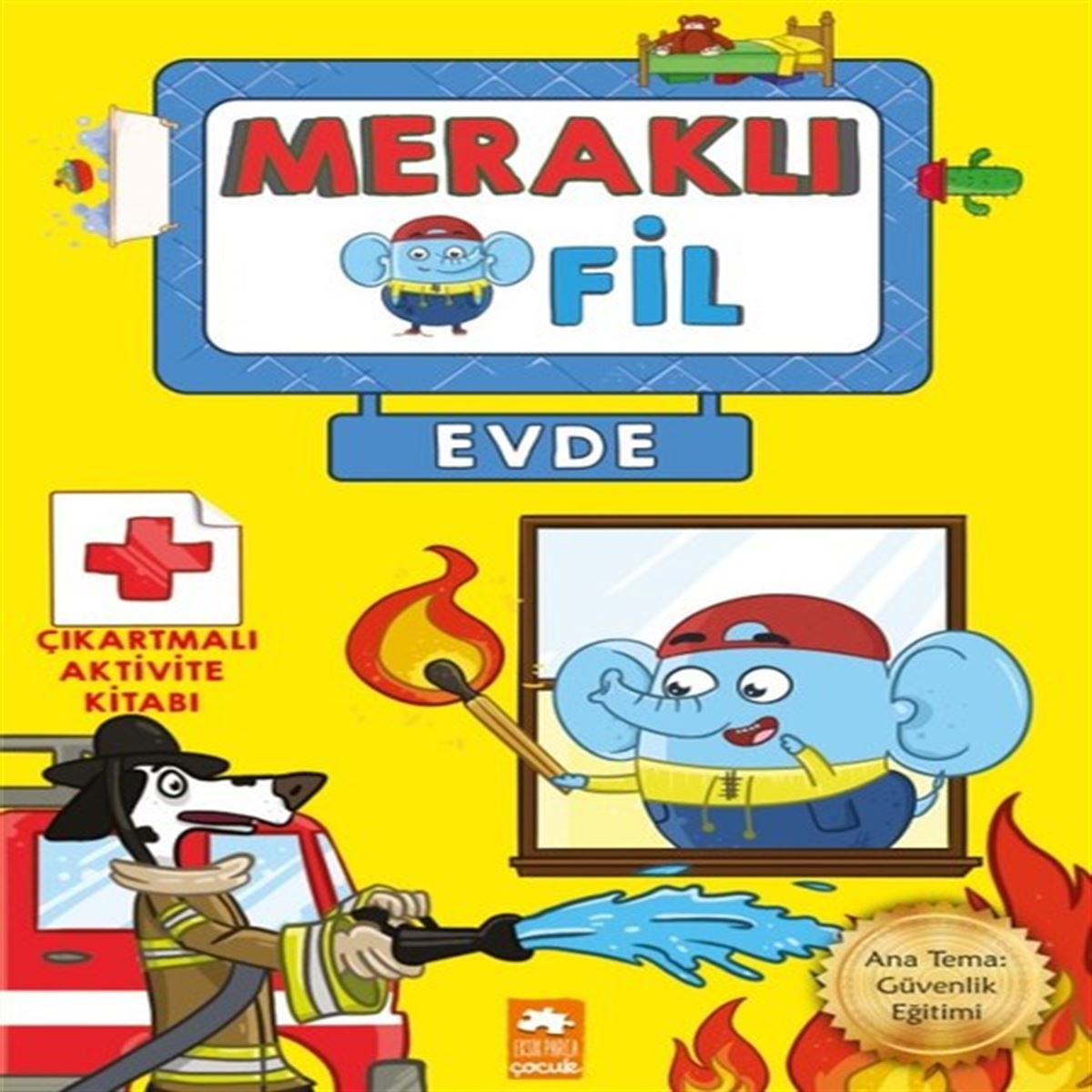 EKSİK PARÇA MERAKLI FİL EVDE ÇIKARTMALI AKTİVİTE KİTABI 1