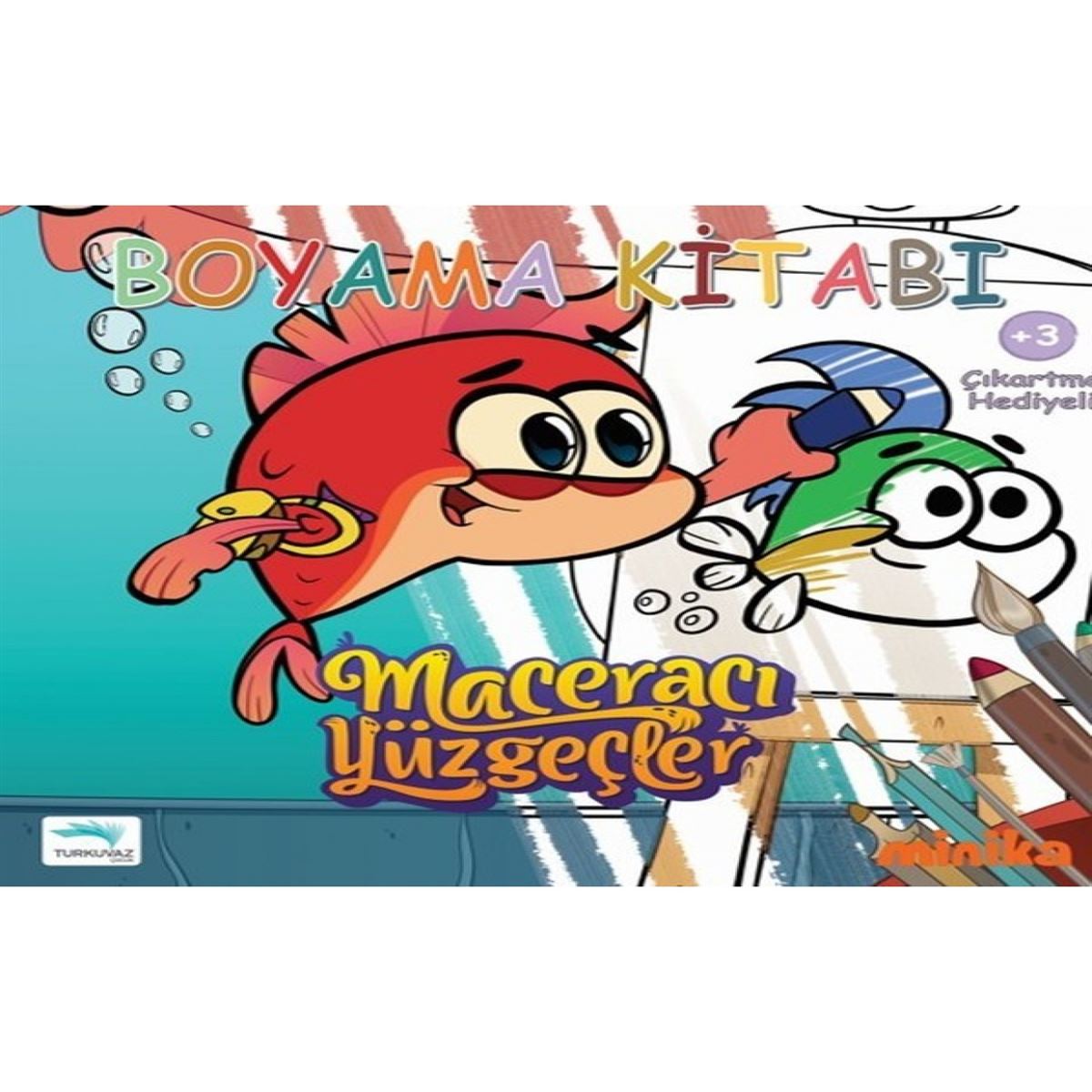 TURKUVAZ BOYAMA KİTABI MACERACI YÜZGEÇLER 1 1