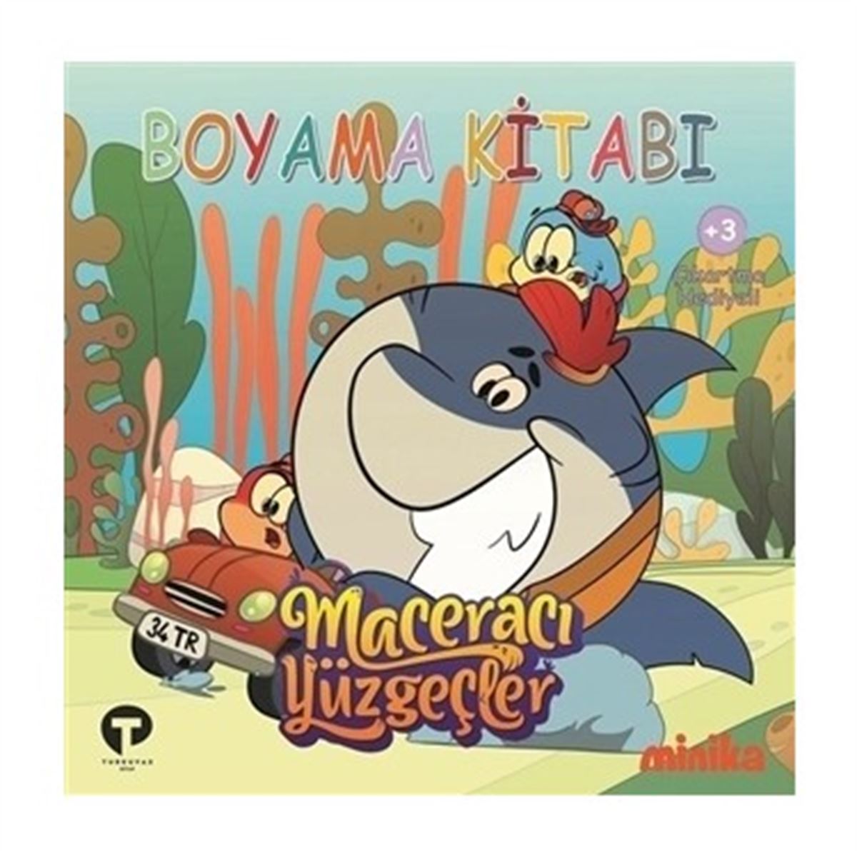 TURVUVAZ BOYAMA KİTABI MACERACI YÜZGEÇLER 2 1