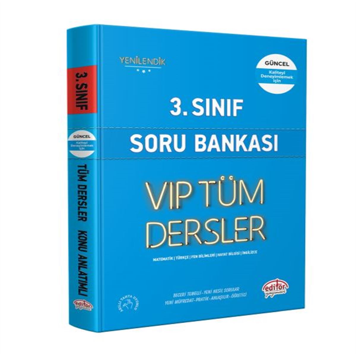 EDİTÖR SORU BANKASI VİP TÜM DERSLER 3. SINIF MAVİ KİTAP İADESİZ 1