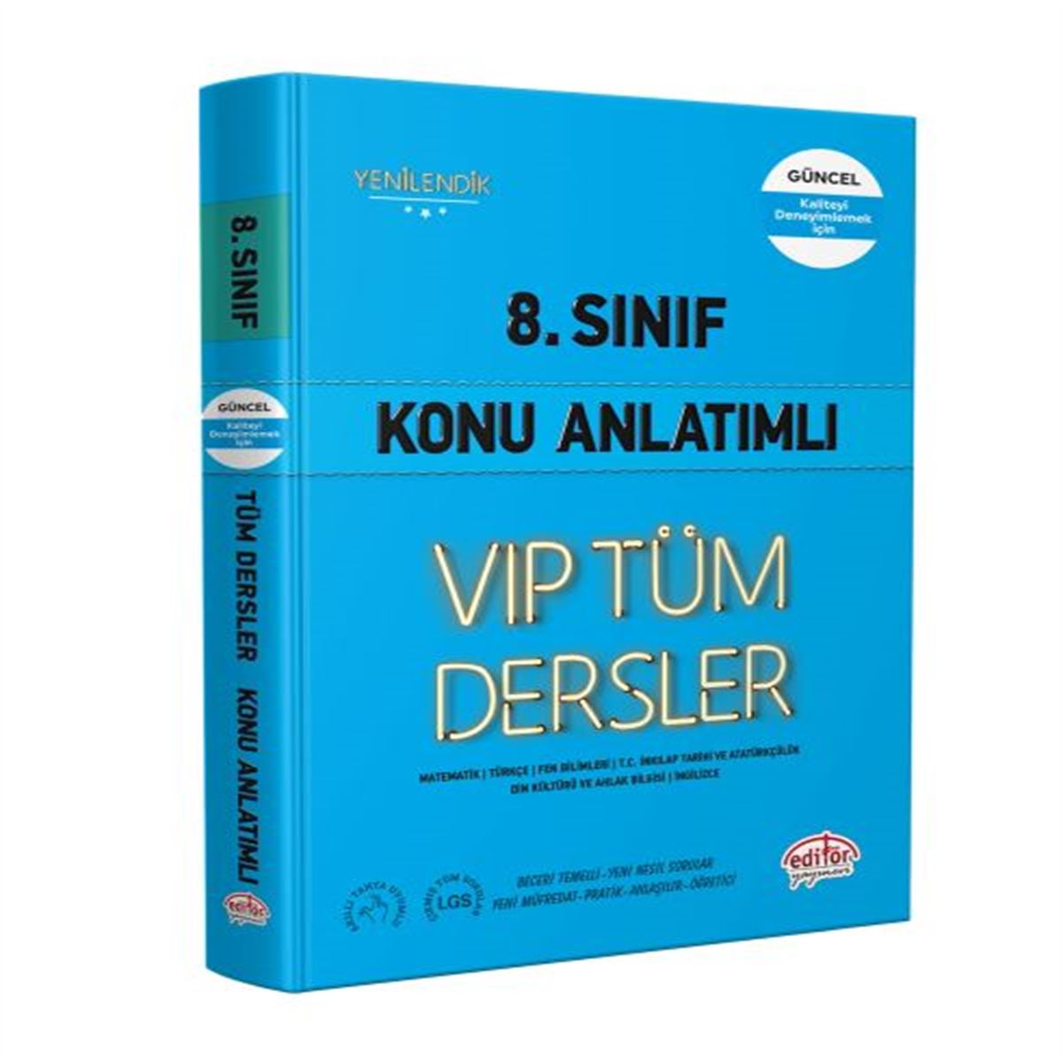 EDİTÖR KONU ANLATIMLI VİP TÜM DERSLER 8. SINIF MAVİ KİTAP İADESİZ 1