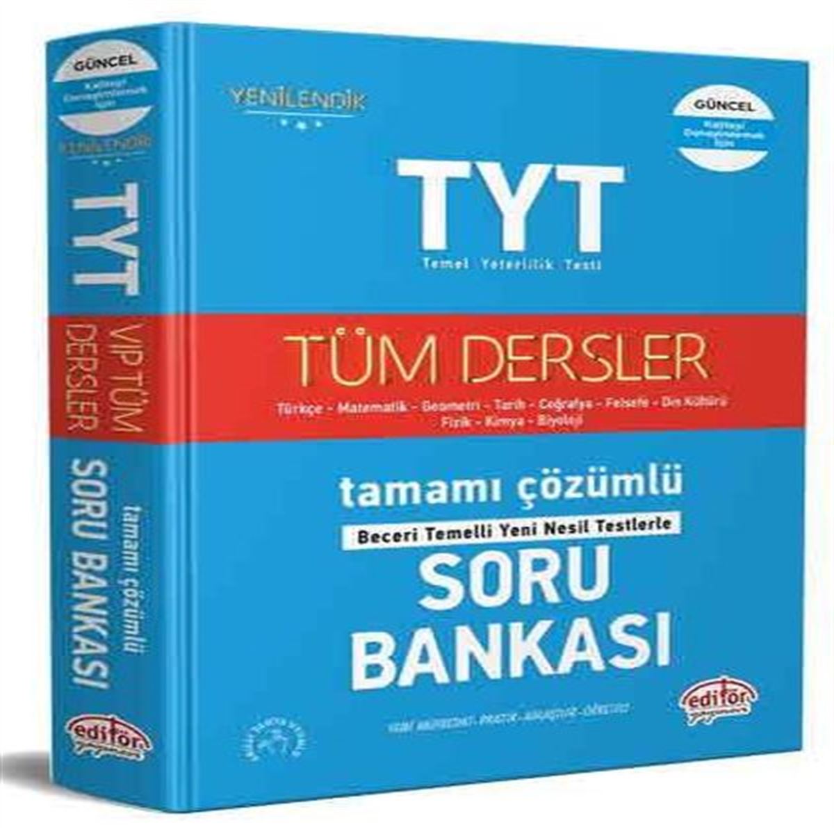 EDİTÖR SORU BANKASI TYT TAMAMI ÇÖZÜMLÜ TÜM DERSLER 1