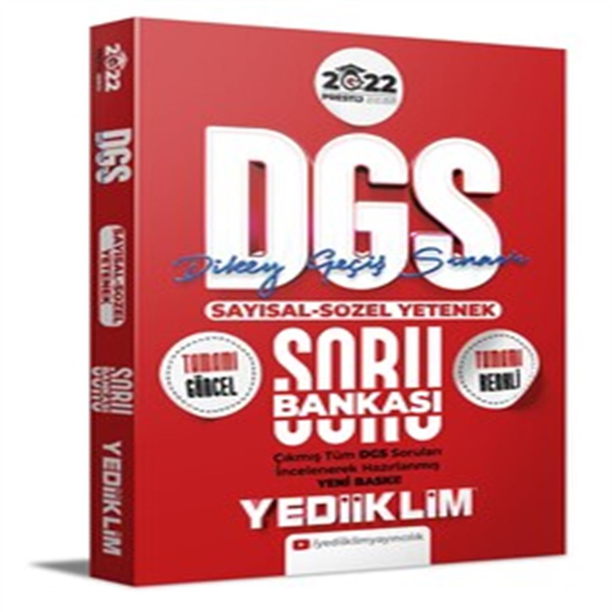 YEDİİKLİM SORU BANKASI DGS SAYISAL SÖZEL YETENEK PRESTİJ SERİSİ 2022 (İADESİZ) 1