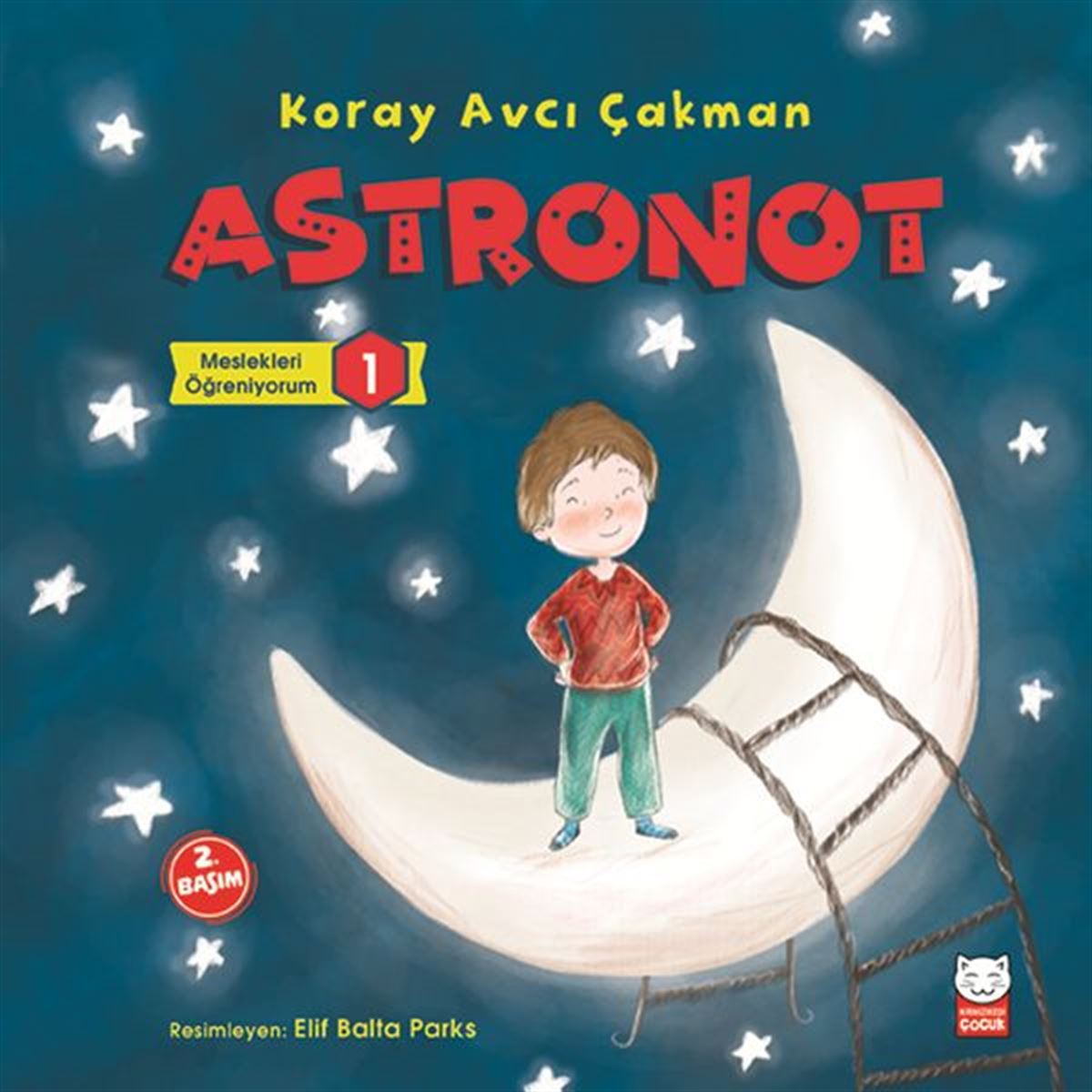 KIRMIZI KEDİ HİKAYE ASTRONOT MESLEKLERİ ÖĞRENİYORUM 1