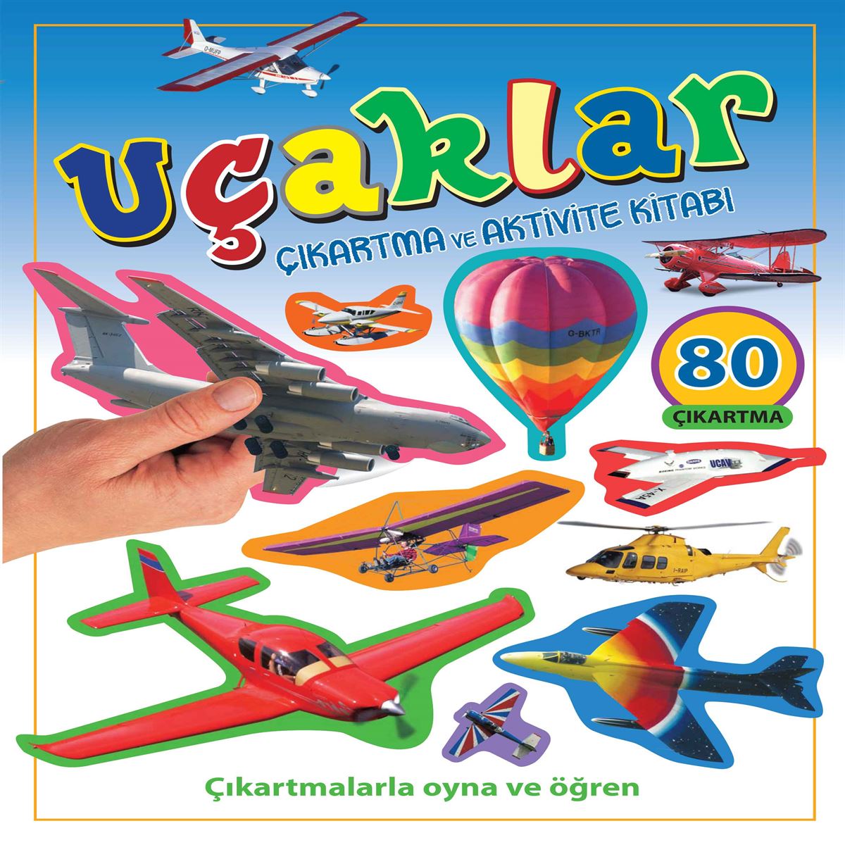 PARILTI ÇIKARTMALARLA OYNA VE ÖĞREN UÇAKLAR 1
