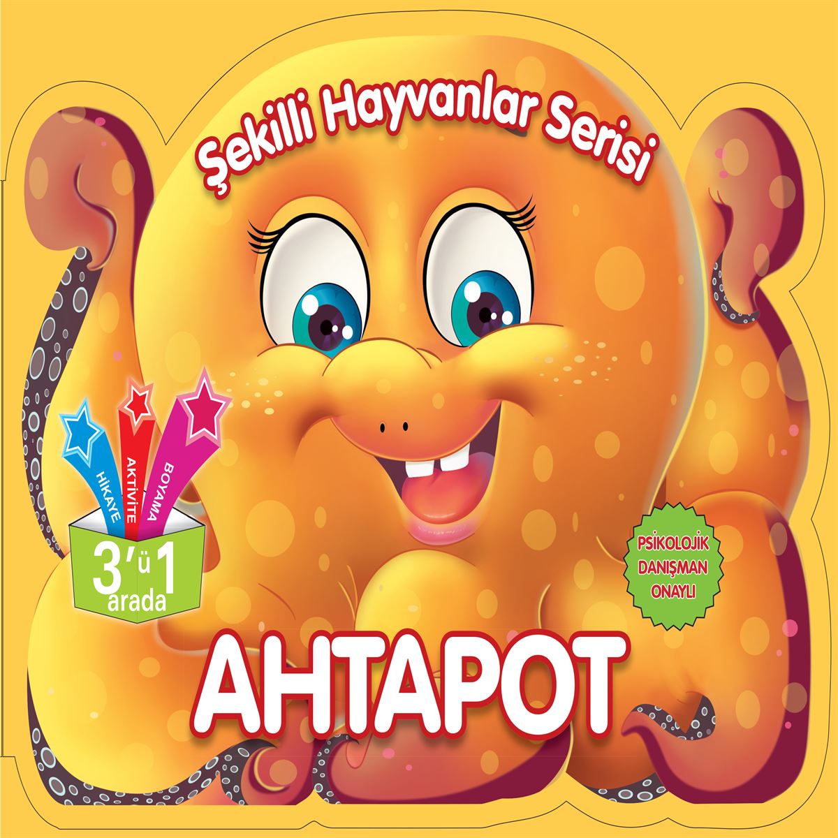 PARILTI BOYAMA KİTABI AHTAPOT 1