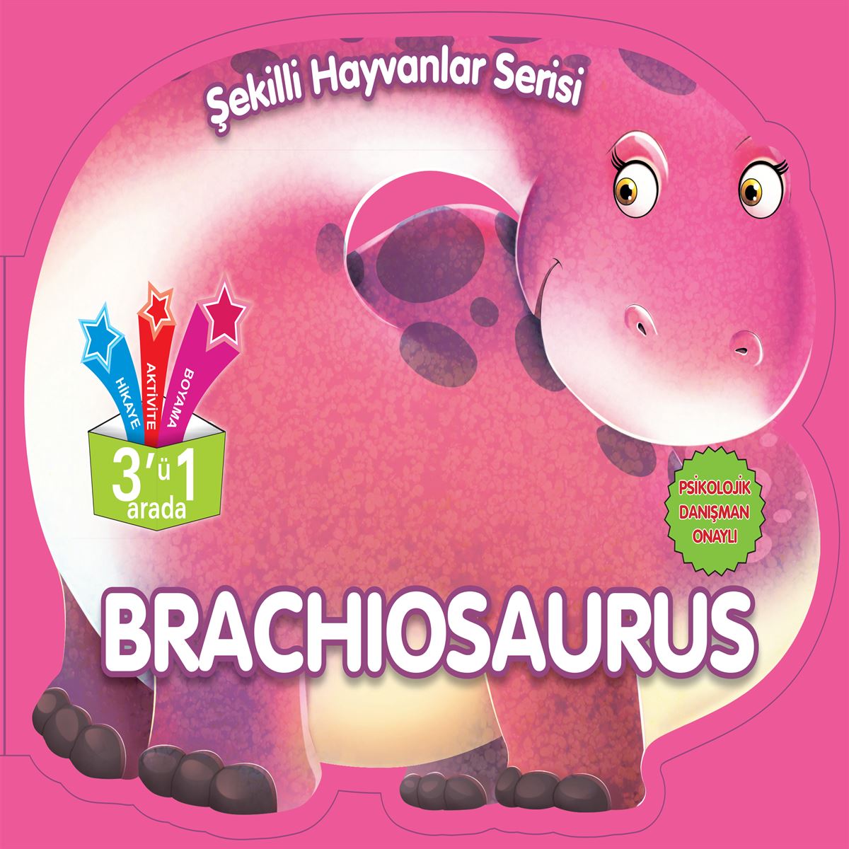 PARILTI BOYAMA KİTABI BRACHIOSAURUS 1