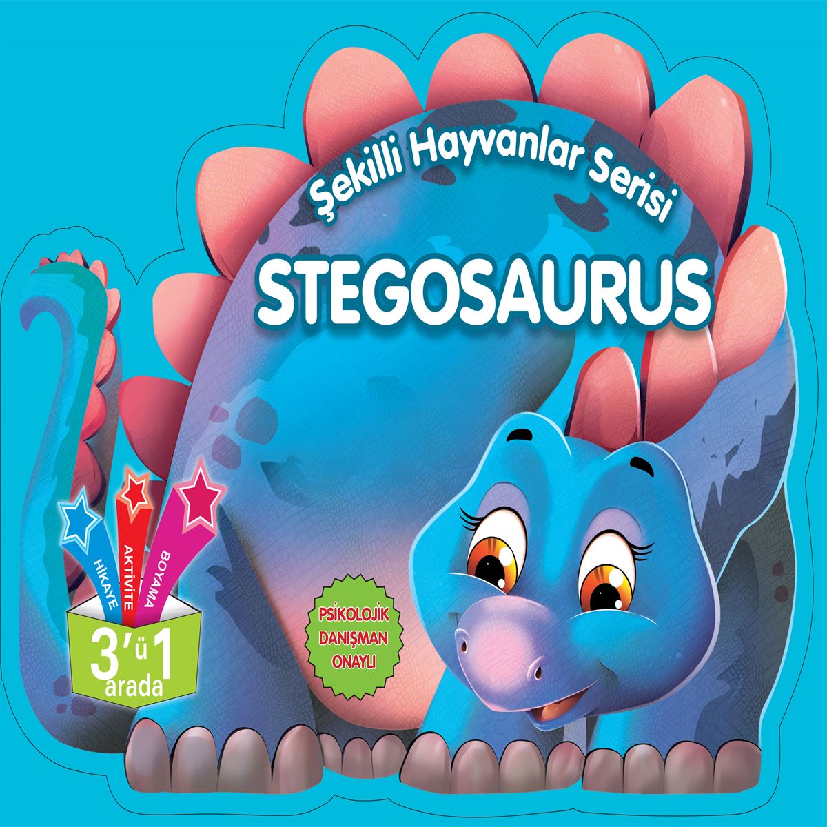 PARILTI BOYAMA KİTABI STEGOSAURUS 1
