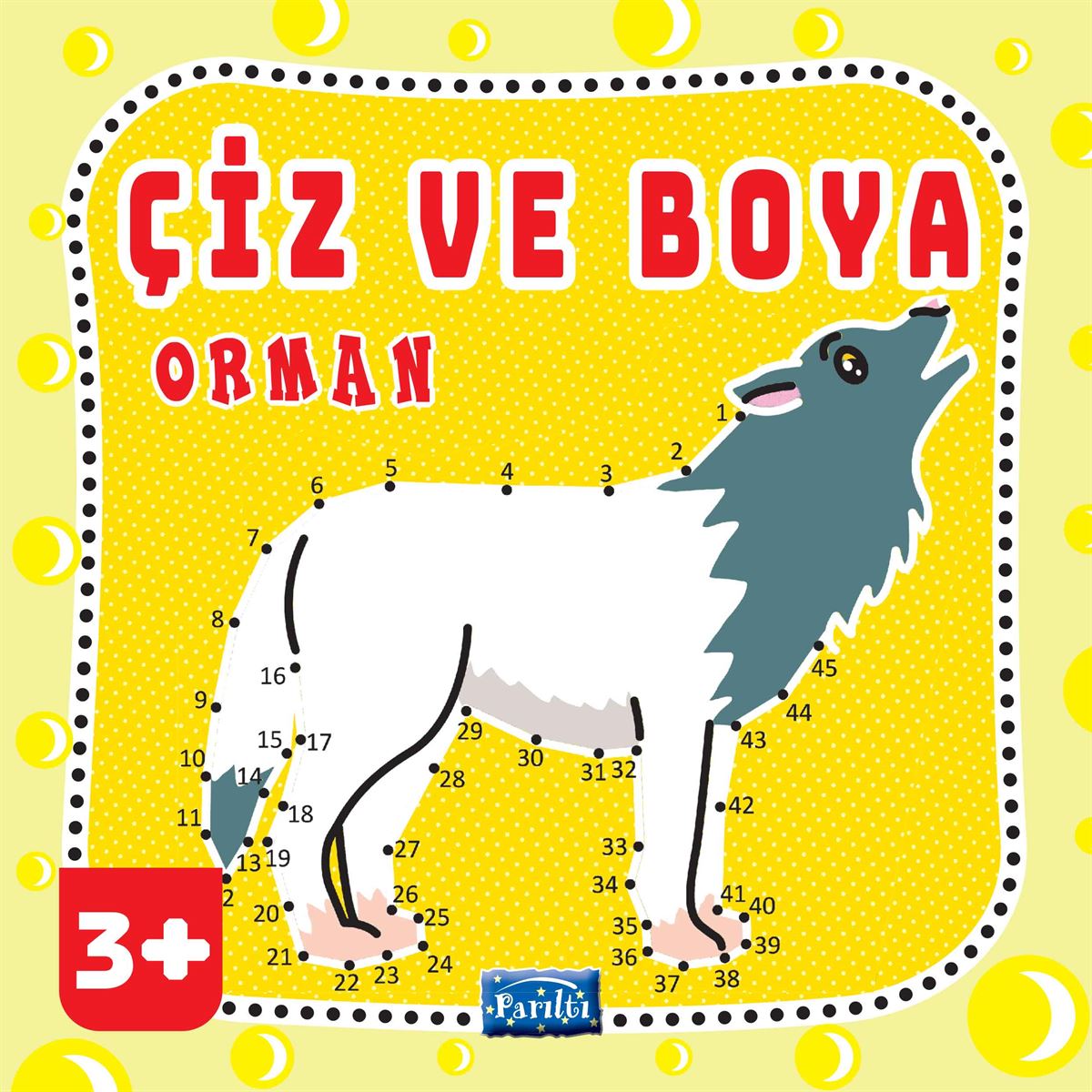 PARILTI BOYAMA KİTABI ÇİZ VE BOYA ORMAN 36 SYF 3+ 1