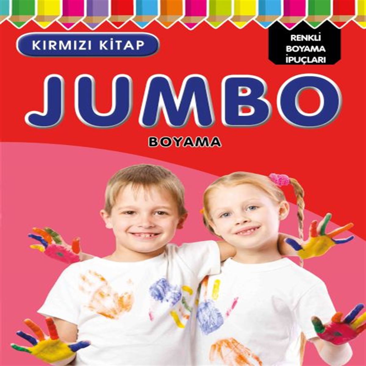 PARILTI BOYAMA KİTABI JUMBO KIRMIZI KİTAP 96 SYF 1