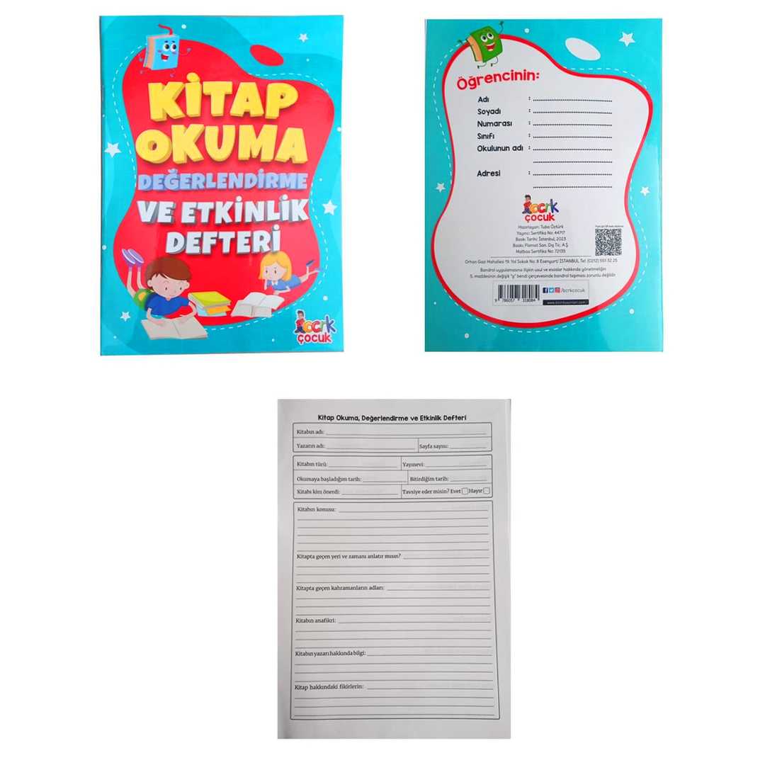 BICIRIK KİTAP OKUMA DEĞERLENDİRME VE ETKİNLİK DEFTERİ A4 1