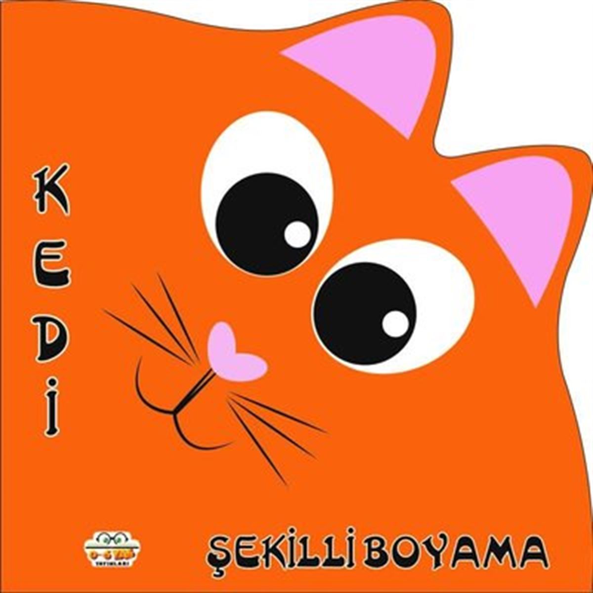 0-6 YAŞ BOYAMA KİTABI KEDİ ŞEKİLLİ 24 SYF 1