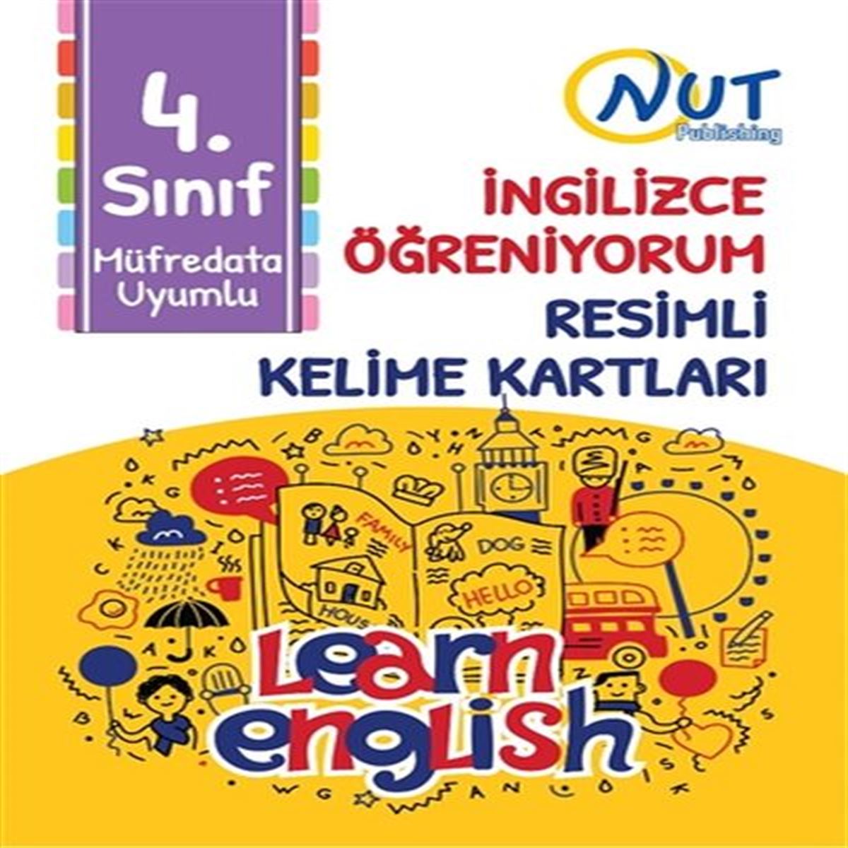 NUT PUBLİSHİNG İNGİLİZCE ÖĞRENİYORUM RESİMLİ KELİME KARTLARI 4. SINIF 1