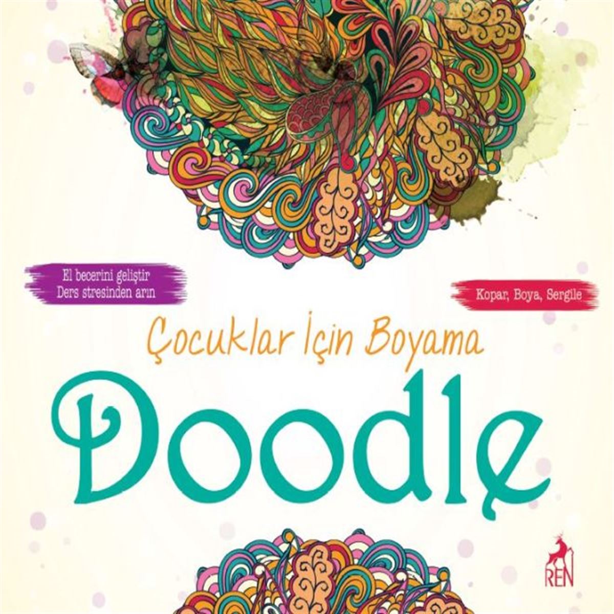 REN BOYAMA KİTABI ÇOCUKLARI İÇİN BOYAMA DOODLE 1