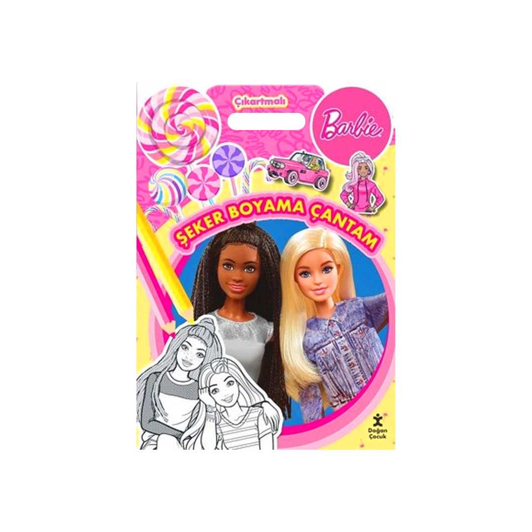 DOĞAN BOYAMA KİTABI BARBİE ŞEKER BOYAMA ÇANTAM ÇIKARTMALI 1