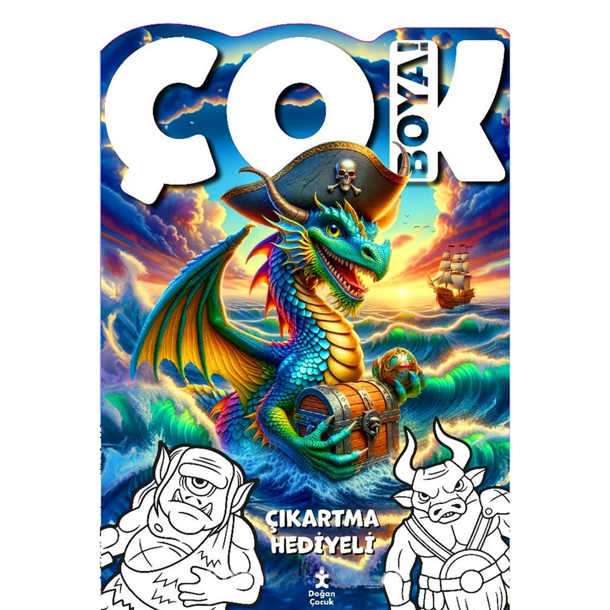 DOĞAN BOYAMA KİTABI ÇOK BOYA YARATIK ÇIKARTMA HEDİYELİ 1