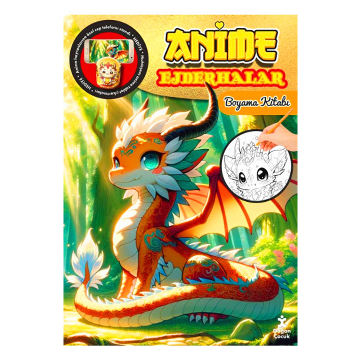 DOĞAN BOYAMA KİTABI ANİME EJDERHALAR 1