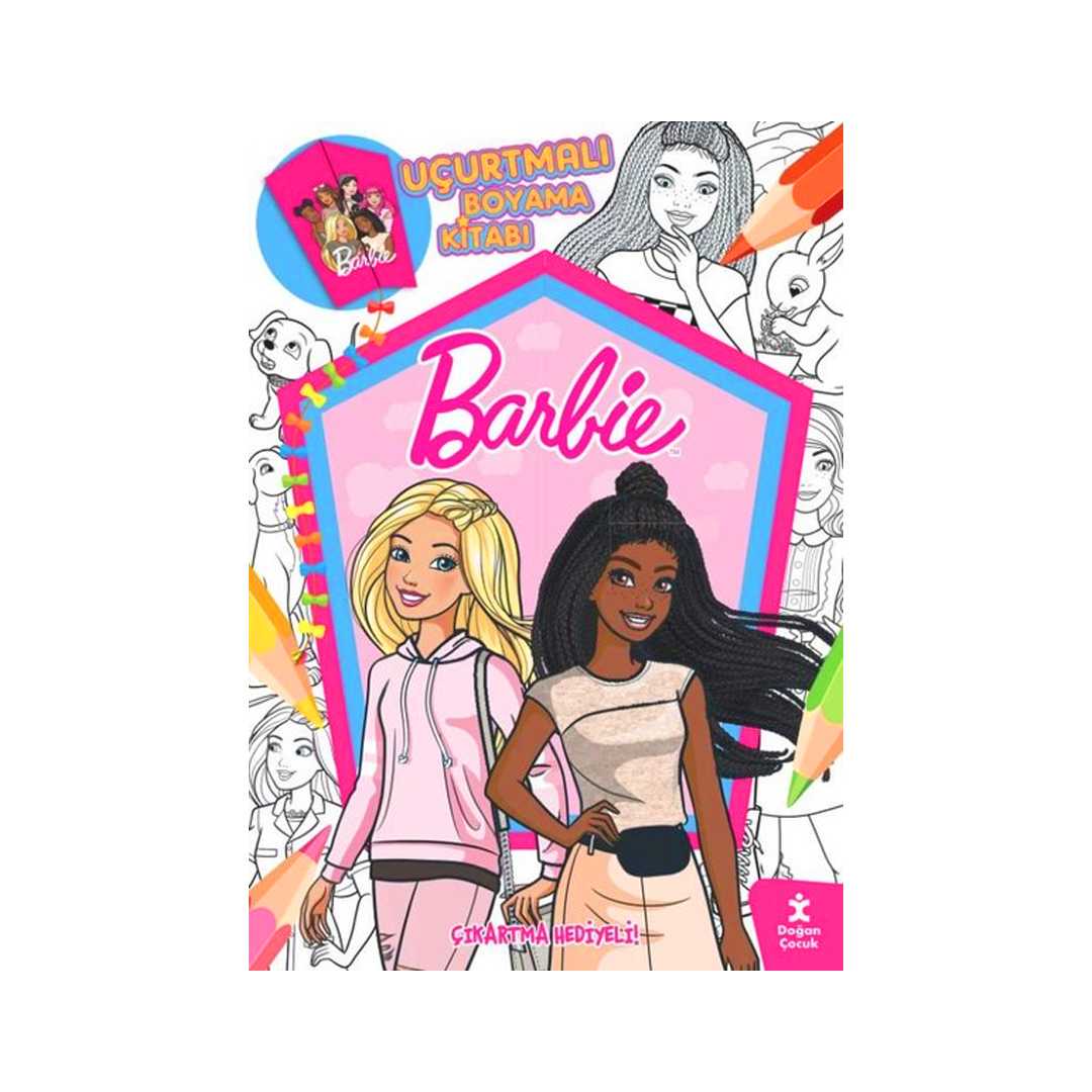 DOĞAN BOYAMA KİTABI BARBİE UÇURTMALI ÇIKARTMALI 1
