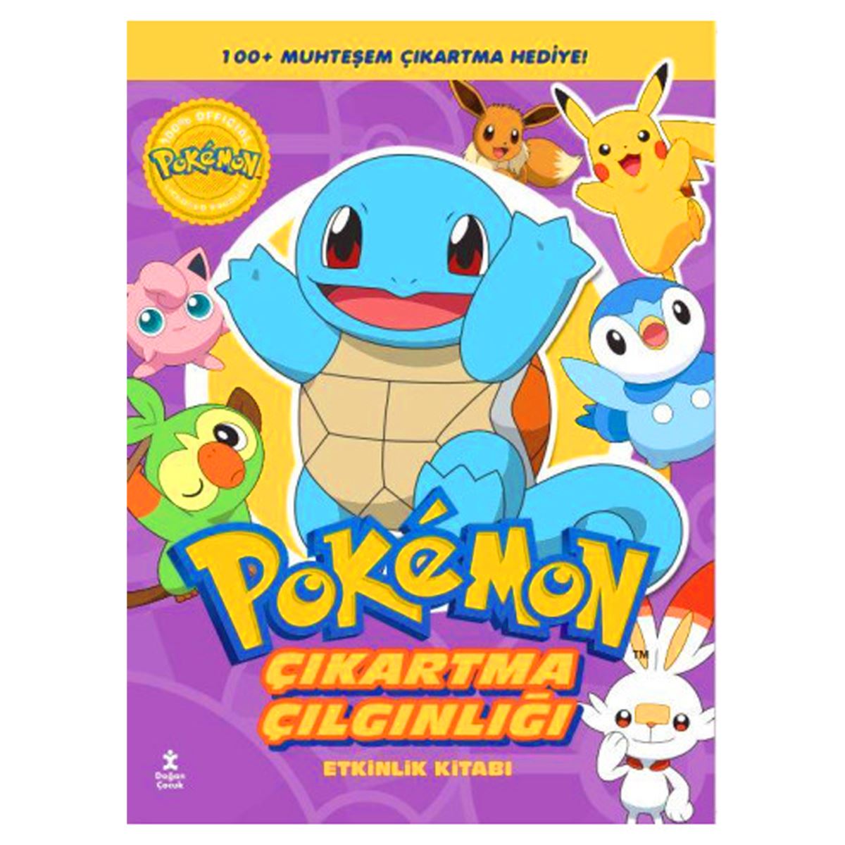 DOĞAN ETKİNLİK KİTABI POKEMON SQUIRTLE ÇIKARTMA ÇILGINLIĞI 100+ ÇIKARTMA 1